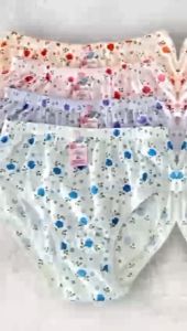 12 pcs celana dalam motif bunga wanita / celana dalam wanita lusinan