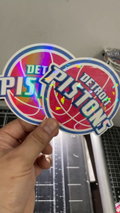 DETROIT PISTONS LOGO PREMIUM STICKER LOGO BUY 1 TAKE 1 STICKER (waterproof scratch proof)