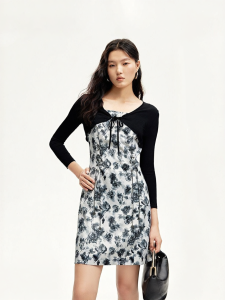 Vero Moda | Adjustable Strap Autumn New Long Dress Two-piece Fashion