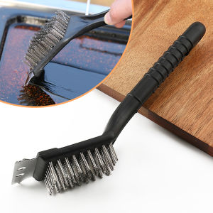 BBQ Brush Barbecue Grill Brush Kitchen Accessories Stainless Steel Wire Bristles Scraper BBQ Grate Cleaner BBQ Accessories Tools