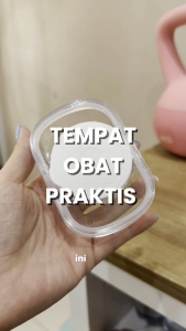 HAYYLIFE Kotak Penyimpanan Obat 3 Grid Dengan Alat Pemotong Obat Kotak Pemecah Tablet Kapsul Pill Box HL-AGB405