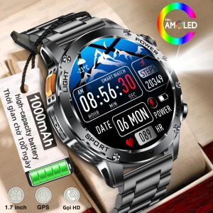 Đồng Hồ Thông Minh Thể Thao GPS Mới 2025 Dành Cho Nam Màn Hình AMOLED HD Chống Nước 5ATM IP69K Pin 1000mAh NFC Bluetooth Gọi Điện Theo Dõi Sức Khỏe