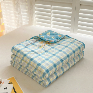 DOHIA | Summer Air Conditioning Blanket Single Person Childrens Cotton Machine Washable