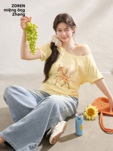 ZHANGDAREN | Trang Phục Nữ Dễ Thương In Hình Nai Plus Size
