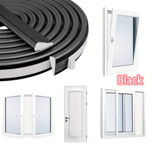 3/6M White Cladding Door and Window Seals wedge weather stripping seal strip Doors Gap Filler Noise Blocker Foam Tape Sealing