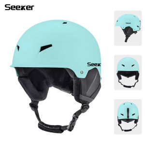 SEEKER new ski helmet men and women single double board windproof warm collision ski protective gear equipment safety helmet