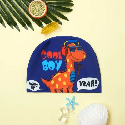 Children Cartoon Swimming Cap Kids Elastic Fabric Swiming Pool Water Sport Protect Ears Hat Swim Bathing Hats Caps