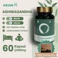 Heion Ashwagandha 60 Kapsul Extract Membantu Mengurangi Stres Dan Kecemasan BPOM Original. 