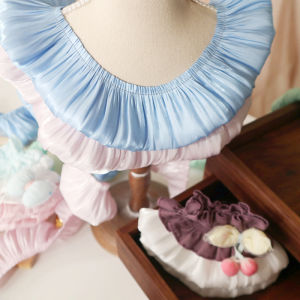 Chính Hãng Phong Cách Cổ Điển Hai Lớp Nhiều Màu Glowing Ultra Mềm Crystal Ren Váy Hem Và Cổ Áo Phụ Kiện Vật Liệu May Mặc Diy