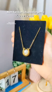 Original U-Shaped Pearl Pendant Clavicle Chain Exquisite And Versatile Pearl Necklace Women Elegant Collarbone Chain Daily Party Jewelry For Christmas New Years Or Birthday Gift