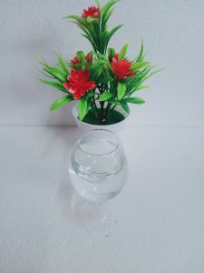 5pcs hiasan gelas antik dekorasi lemari kaca kristal/rak dinding