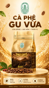 (1 Kg) CÀ PHÊ GU VỪA - Rang Mộc Nguyên Chất 100%. (Đã bao gồm 8% VAT)