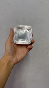 ถ้วยฟอยล์ เทียบเท่า 4001 / 4330 (ชุด 100 ชิ้น) ขนาด 80 ml พร้อมฝา