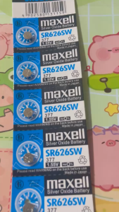 Maxell SR626SW 377 1.55V Đồng Oxit Bạc Pin Đồng Hồ 1 Vỉ 5 Viên