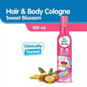 My Baby Kids Hair and Body Cologne 100 ml Pink Biru Parfum Doraemon Rambut dan Badan anak-anak