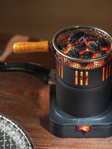 Điểm than Bằng Điện Đài Loan Lục Hợp Đường Điêu Khắc than Bếp Nấu Trà Trà Đốt than Đài Loan Lục Hợp Đồ Dùng Ăn Uống