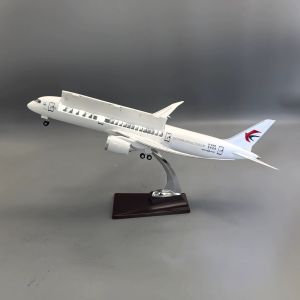 47cm China Eastern B787-9 Diecast Resin Airplane Model Kit With Cabin Door Openable For Aviation Enthusiasts Gift or Plane Toys