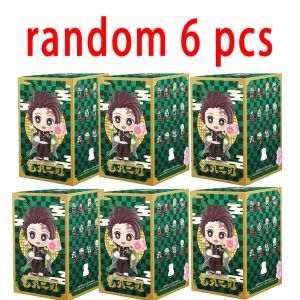 Bandai | 1-12pcs Anime Demon Slayer Blind Box Tanjiro Kamado Nezuko Cartoon Figure PVC Model Ornament Child Christmas Halloween Gift