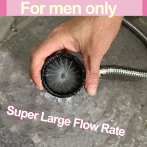 High Pressure Handheld Shower Head Flushing Cleaning Spiral Nozzle For Men3D Printed Bathroom AccessoriesPet Foot Wash Tool