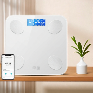 Smart Small Body Fat Scale Home Use Precision Electronic Scale Rechargeable Health Weight Tracker Bluetooth Transmission