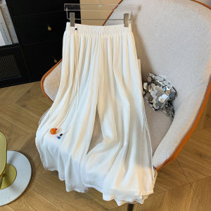 กางเกงกระโปรงผ้าชีฟองเอวสูง ทรงหลวม สไตล์ฤดูร้อน ทรงหลวม ทรงสลิมฟิต ทรงหลวม ทรงลำลอง ทรงหลวม ทรงหลวม