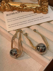 Fashionable Simple Large Metal Ear Cuff Front Back Wear Elegant Personality Fashion Jewelry Womens Alloy Ear Rings Set