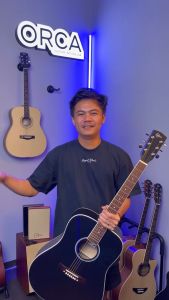 ORCA Gitar Akustik Tanam Besi OR - 810D Senar String Guitar