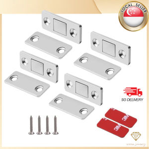 🇸🇬【SG stock】Magnet Door Stopper Punch-free Ultra-thin InvisibleMagnet Sliding Door StopperWardrobe Door Magnetic CloserSliding Door closer Cabinet Catch Latch