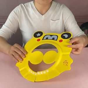 หมวกสระผม หมวกสระผมเด็ก ป้องกันแชมพูเข้าหูและตา พร้อมส่ง