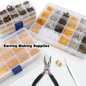 500 PCS Earring Making Supplies Rings Earring Hooks Connector For Earring Findings Accessories
