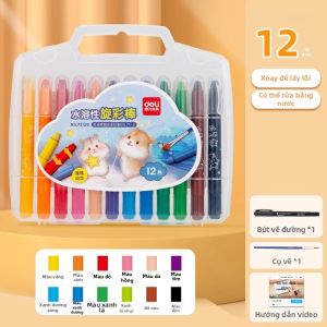 deli | Bút Lông An Toàn Cho Bé Có Thể Giặt 36 Màu