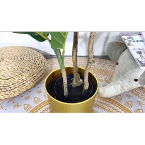 【SG Evergreen】Artificial Plant with Pot Fig Tree Fake Tree for Home Office Decor Artificial Fiddle Fig Faux Potted Plant Artificial Fig Plants Fake Plants