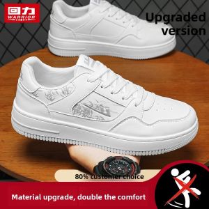 Warrior | Breathable White Leather Men Shoes