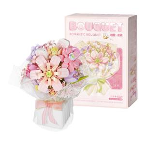 TMSU | Elegant and Unique Gift for Teachers Girlfriend Best Friends and Women - 3D Flower Building Blocks