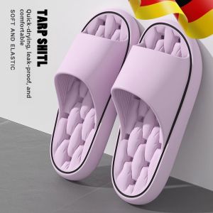 MONLEYTA | Womens Bathroom Slippers Quick Dry Anti-Slip Indoor Home Bath Special EVA Slippers Comfortable Breathable Slip-On Summer Sandals