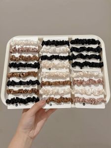 High Elasticity Long Lasting Hair Ties for Women French Style Hair Bands Hair Bands for Bun High End Feeling Hair Accessories