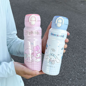 Sanrio | 1pc Sanrio thermos cup 500ML suitable for outdoor play sports portable thermal water bottle one lid with dual drinking modes
