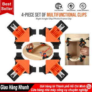 Bộ 4 cảo kẹp gỗ nhanh vam kẹp gỗ ê tô góc vuông vam kẹp 90 độ kẹp góc vuông góc chữ T