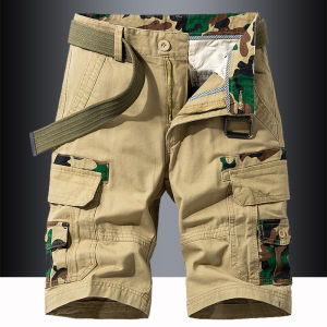CHAFEI | Mens Multi-Pocket Camouflage Casual Cotton Short Pants