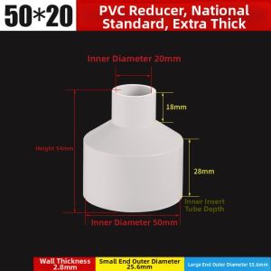 TEKANAI | Diameter Transition PVC Pipe Connector Thickened