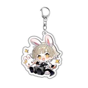 Bandai | Bungou Stray Dogs Acrylic Keychain Dazai Osamu Nakajima Atsushi Anime Merch In Stock Gift