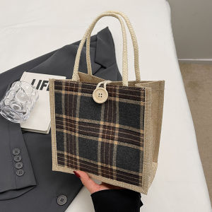 Fashionable Bento Box Handbag Womens Shoulder Bag Ins Style Handheld Bag Korean Design Pure Color Square Bag for Young Women