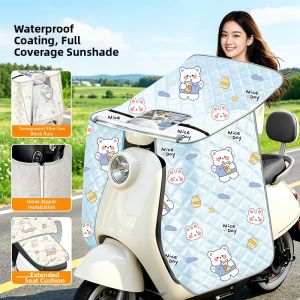 LUKSEN | UV Protection Thin Full-Coverage Oversized E-bike Wind Protector