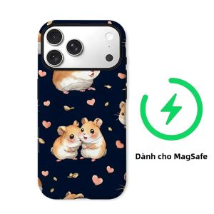 Ốp Điện Thoại Thiết Kế Màu Nước Hình Chuột Hamster Dễ Thương Dành Cho Dòng iPhone - Vỏ TPU Mềm Chống Sốc Hai Lớp Với Khả Năng Chống Trầy Xước