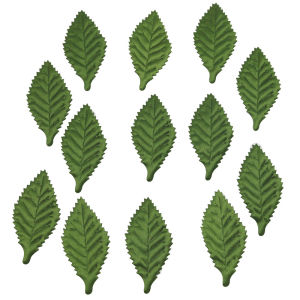 (50 chiếc/gói) 6cm lá mô phỏng hoa màu xanh lá cây handmade bó vải tấm phụ kiện may mặc mũ phụ kiện DIY phụ kiện