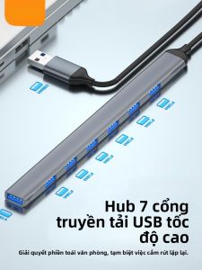 Earise | USB 3.0 Multi-Port Splitter HUB Adapter Cable For MacBook Notebook Computer Keyboard USB Drive Card Reader Converter Type-C Dock