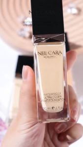 N589 NEE CARA WATERPROOF ULTRA COVER LIQUID FOUNDATION นีคาร่า รองพื้น กันน้ำ ครีมรองพื้น ปกปิดเนียน เกลี่ยง่าย