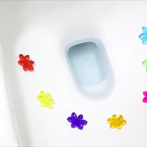Toilet Deodorization and Odor Removal Wonder: Toilet Flower Gel Cleaner Toilet Cleaner Refreshing Fragrance for Home Bathrooms