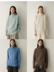 INSIS FEMME | Merino Wool Winter High Neck Loose Thick Knit Top
