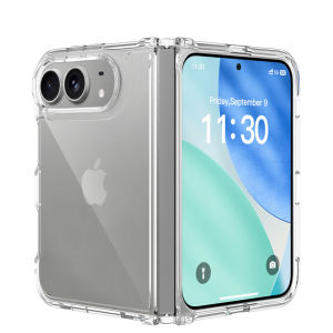 Luxury Transparent Fold Phone Case For iPhone Duo Ultra 18Duo Shockproof Clear Acrylic Hard Cover For IPhone Duo 18 Fold Funda